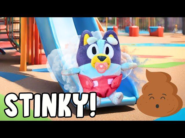  Baby Bluey Stinky Nappy at the Playground and Baby Bingo Birthday Cake Smash!