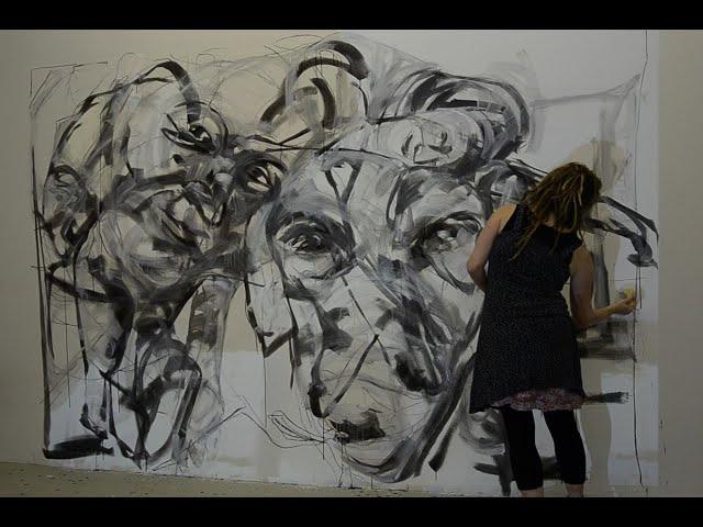 Für Dunja Hayali und Emma . Live Painting Performance 2018