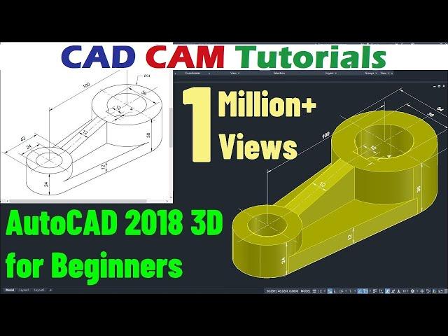 AutoCAD 2018 3D Tutorial for Beginners