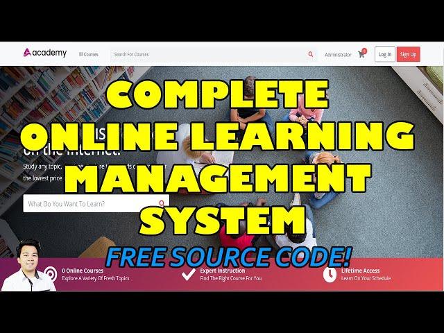 Complete Online Learning Management System using PHP/MySQL | Free Source Code Download