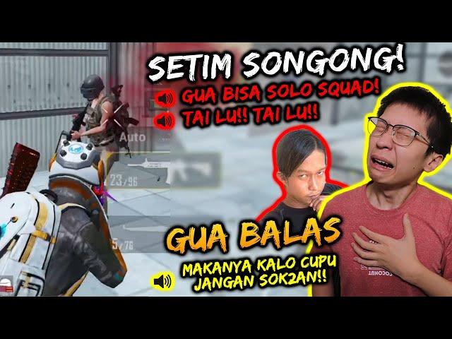 SETIM SOK2AN SOLO SQUAD! MATI NGAMUK2! GUA MARAHIN BALIK & NUNJUKIN SKILL! | PUBG MOBILE