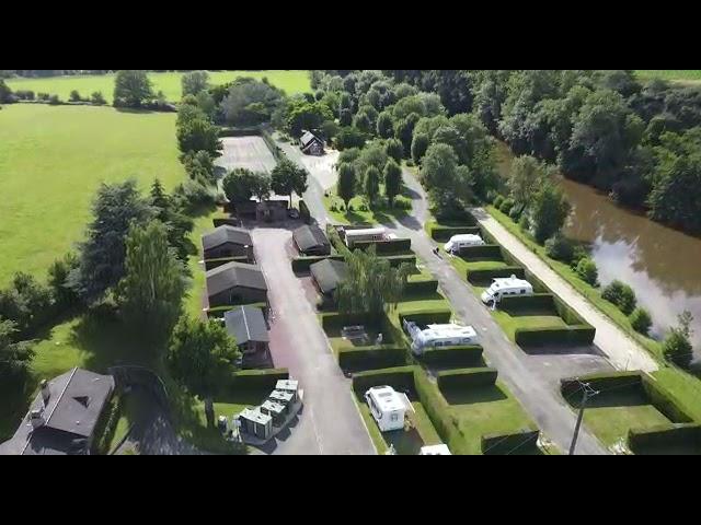 Visite virtuelle en drone. Camping du sans souci. Fresnay Sur Sarthe