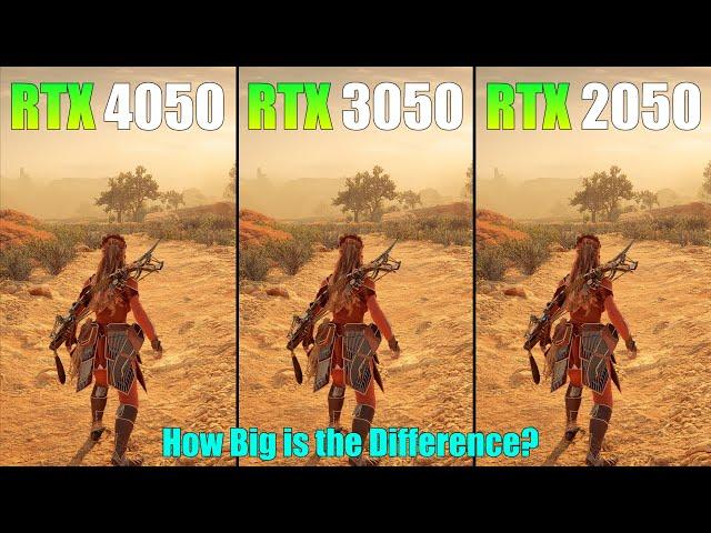 RTX 4050 vs RTX 3050 vs RTX 2050 : Test in 6 Games - Which GPU is Better?