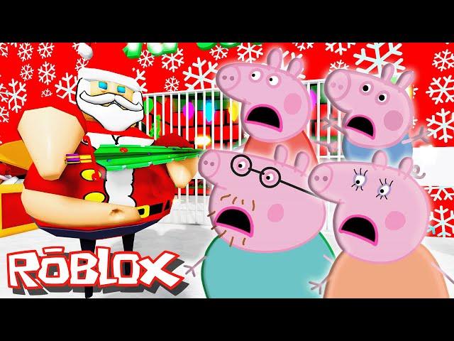 Peppa Pig ESCAPE CHRISTMAS BARRY'S PRISON RUN in Roblox!