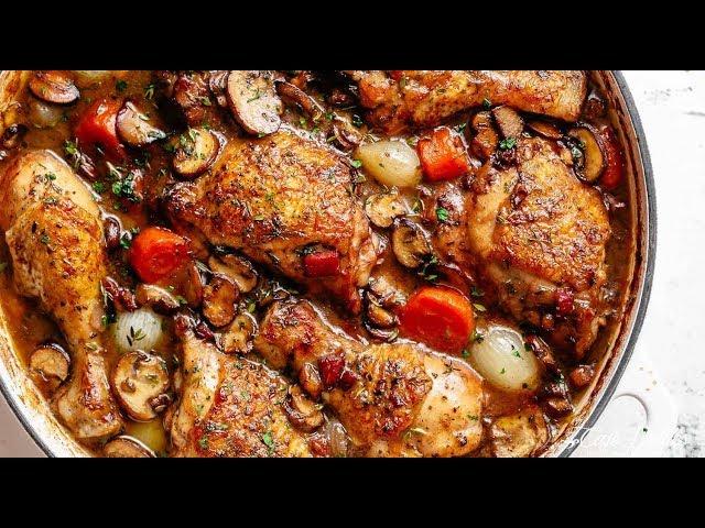 CHICKEN STEW -- Coq Au Vin