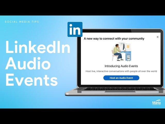  LINKEDIN AUDIO EVENTS  LinkedIn has just released a new feature called 'Audio Events'.