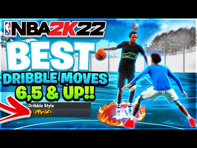 BEST DRIBBLE MOVES FOR 6'5 & UP NBA 2K22 NEXT GEN! SEASON 3 FASTEST SIGS FOR UNDER 80 BALL CONTROL