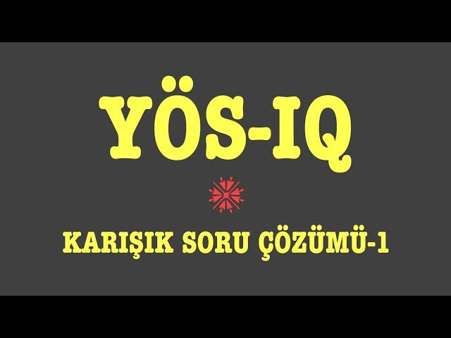 YÖS IQ (TÜM KONULARDAN KARIŞIK SORULAR,metropol yayınları)