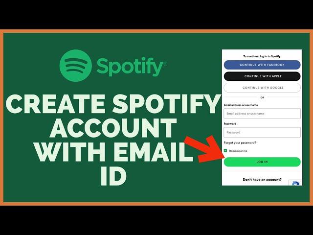 How To Create Spotify Account with Email ID