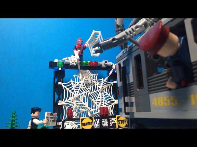 LEGO Spider mans train rescue set