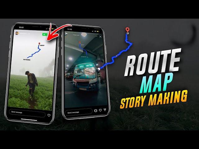 ROUTE MAP INSTAGRAM TRAVEL STORY MAKING | CREATIVE INSTAGRAM STORY IDEAS | INSTA STORY IDEAS 2024