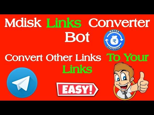 How to use Mdisk Link Converter Bot || Convert Other Mdisk Link To Your Link ||