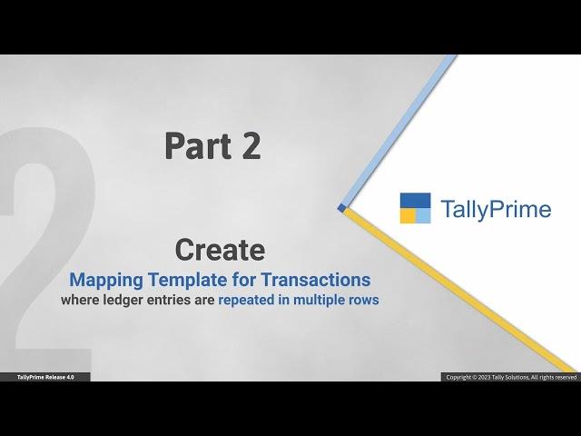 How to Import Data using the Sample Excel File | Tally Prime 4.0 | New Release || New Version