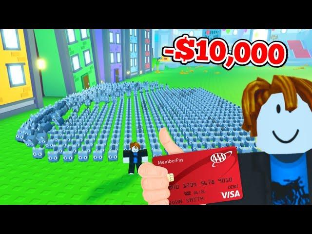 NOOB spends $10,000 on INFINITE CATS in Pet Simulator X