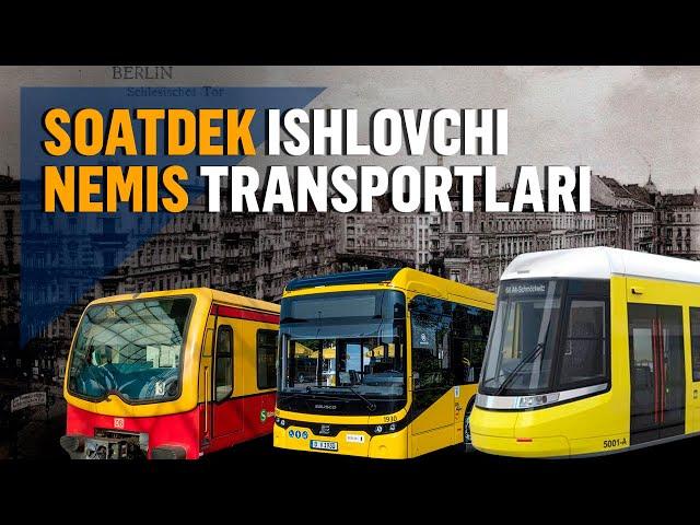 Tez, qulay, toifalangan narxli Berlin jamoat transportlari