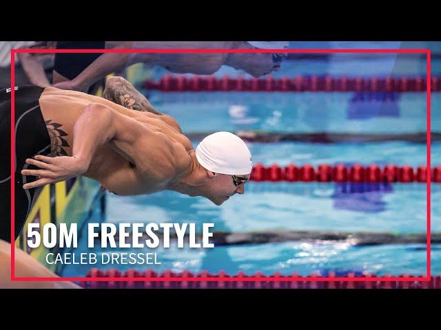 Caeleb Dressel Comes Out on Top After Suspenseful 50M Freestyle | 2024 TYR Pro Swim Series Westmont