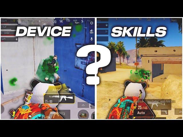 DEVICE OR SKILLS - Which One Matters The Most ? BGMI / PUBG MOBILE