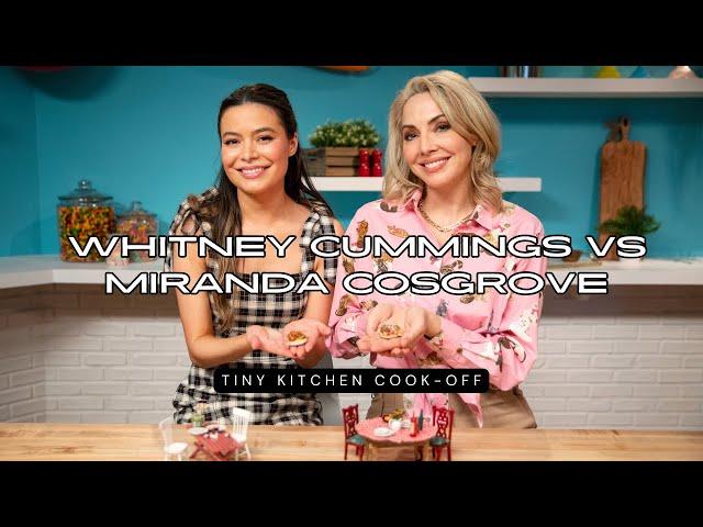 Whitney Cummings vs. Miranda Cosgrove | Tiny Spaghetti & Meatballs Showdown