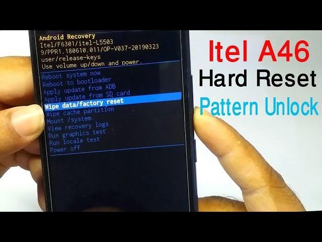 Itel A46 Hard Reset । Pattern Unlock