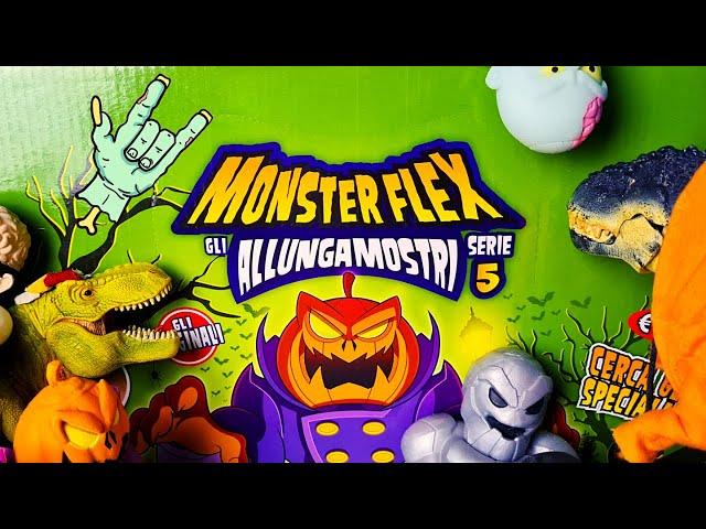 MONSTERFLEX Allungamostri Serie 5  Arex e Vastatore giocano con i mostri dai poteri speciali!