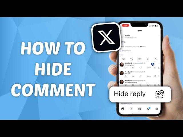 How to Hide Comments / Replies on Twitter (X) Post