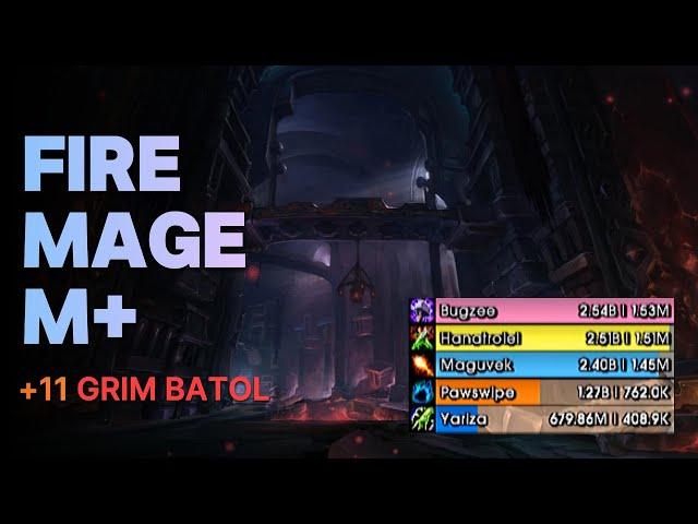 1.45M Overall (No Aug) +11 Grim Batol, Fire Mage M+, Season 1 The War Within