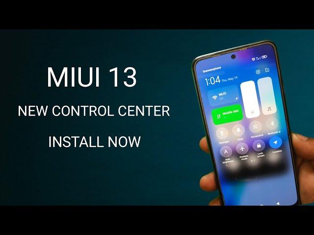 MIUI 13 - New Control Center Update | New System Animation & Cards | New Update Now