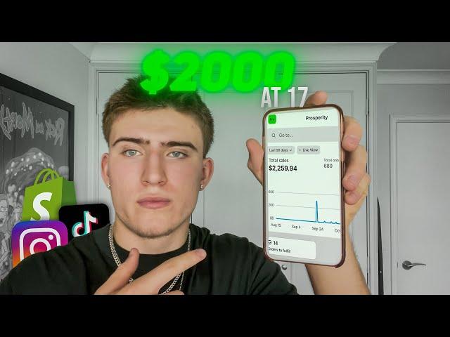 How I Made $2,000 in My First MONTH Online at 17