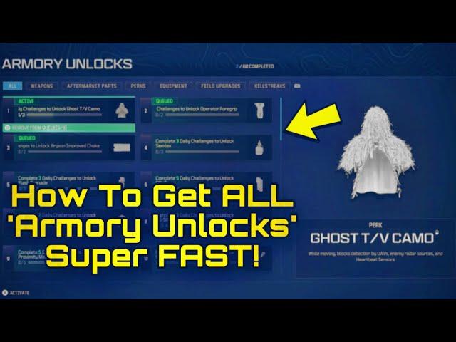 How To Get ALL "ARMORY UNLOCKS" FAST In MW3 (Fastest Method!) - FARM ARMORY UNLOCKS