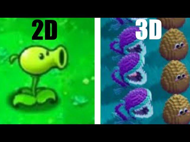 Plants vs. Zombies but it's in 3D