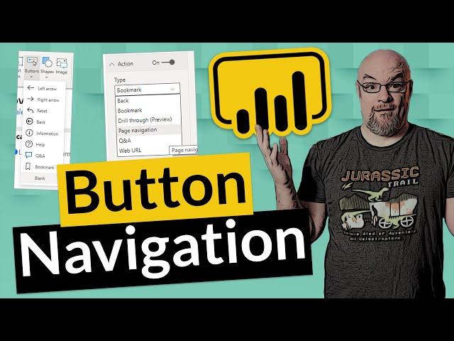 Make navigation easier with Power BI buttons