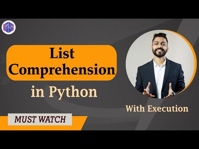 List Comprehension in Python  with Execution | Best Python Tutorials for Beginners