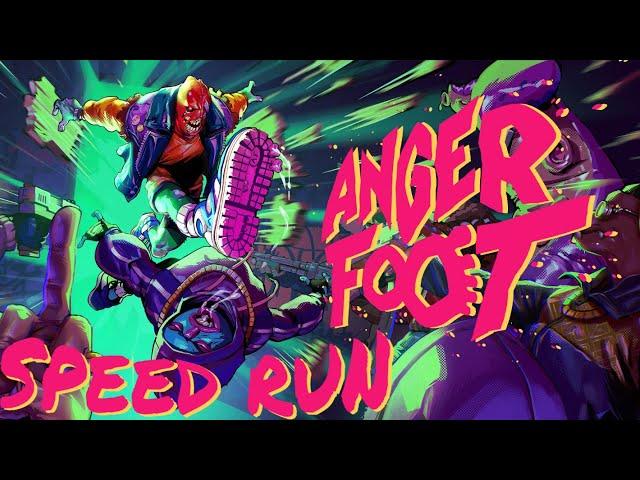 ANGER FOOT Speedrun FULL GAME ( WARNING VERY ADDICTIVE !!!) 4K UHD