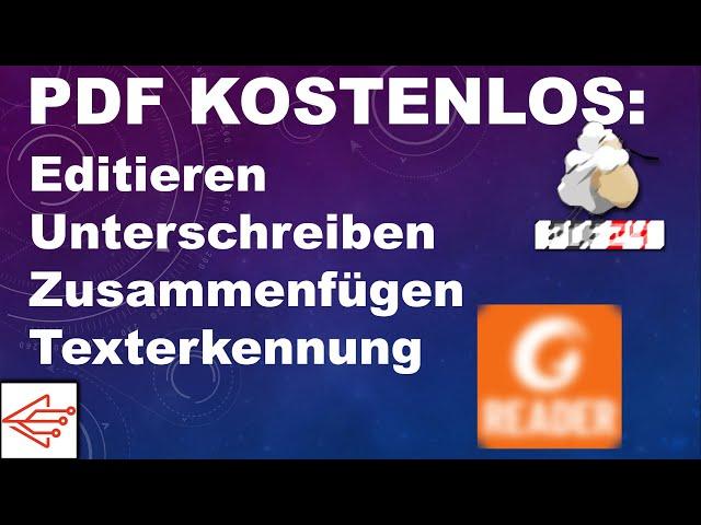 Kostenlos PDF editieren, unterschreiben, Texterkennung, OCR, Drucken mit PDF24 und Foxit Reader