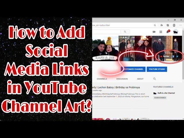 HOW TO ADD SOCIAL MEDIA LINKS IN YOUTUBE CHANNEL ART 2020? | CANON EOS M50 VLOG | BUHAY OFW