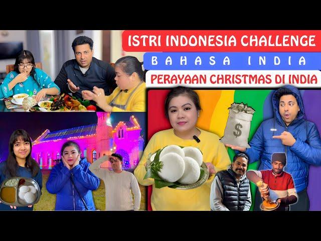 Istri Indonesia Challenge Bahasa India‼️Melihat Perayaan Christmas Di India‼️Tinggal Di India