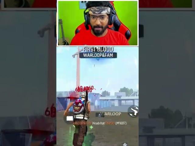 1 v 1  Advance server OB35 Gameplay in warloop style  Free fire   #warloop #tamil #trending