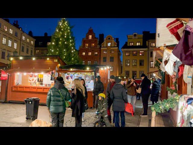 Sweden ;Christmas market in old town [Gamla Stan]:Stortorget 2022