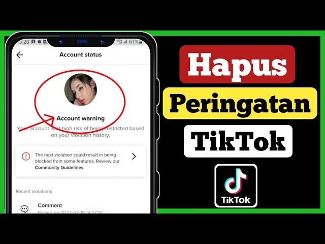 Cara Memperbaiki Masalah Peringatan Akun di Tiktok || Cara Menghapus Peringatan Tiktok (2022)