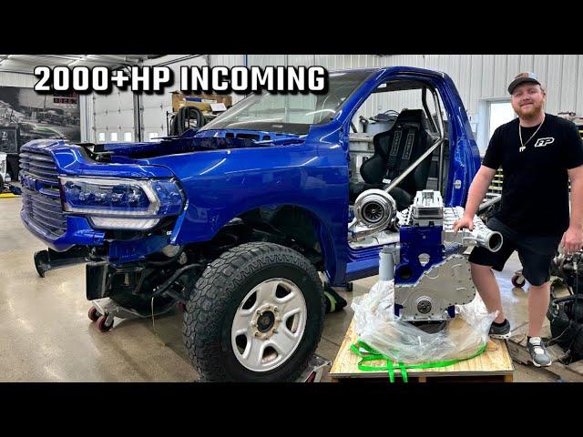 Taking Delivery of My 2000+ HP 6.7 CUMMINS ENGINE!!!! Racetruck Update!