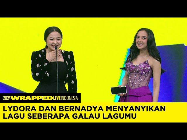 Begitu Senangnya Lyodra Dan Bernadya Menyanyikan Lagu Galau | SPOTIFY WRAPPED LIVE INDONESIA 2024