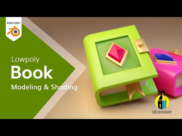 Blender 3d book model