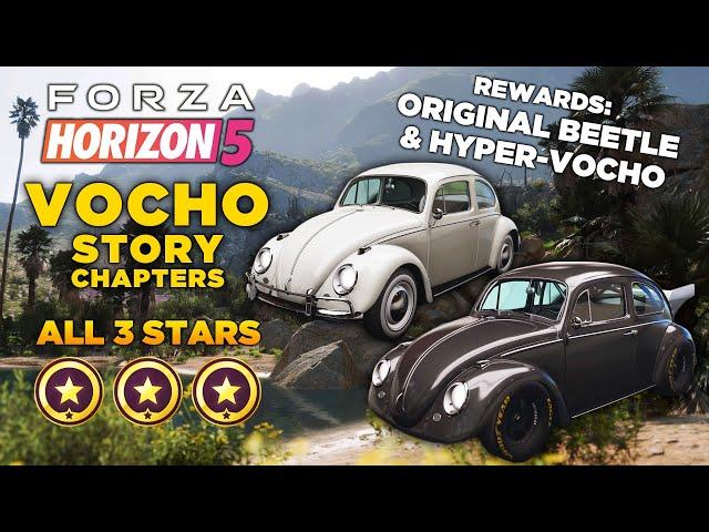 Forza Horizon 5 - All Vocho Story Chapters (3 Stars)