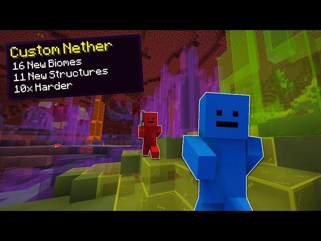 Minecraft Manhunt, But The Nether Is Custom...