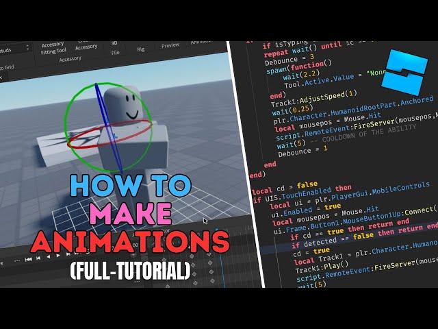 How To Make Animations In Roblox Studio | FULL TUTORIAL