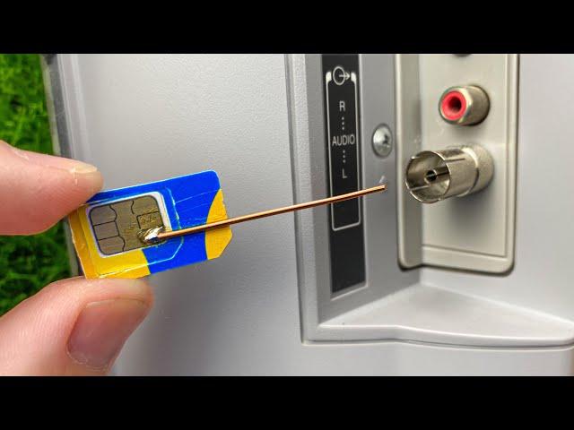 SIM card unlocks TV channels around the world - antenna booster!