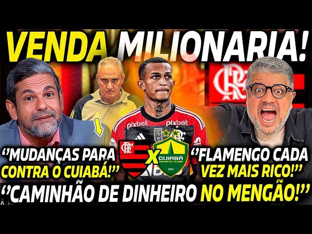  VENDA MILIONÁRIA NO FLAMENGO! ''PROPOSTA DE 100 MILHÕES DA INGLATERRA PARA WESLEY!'' FLA X CUIABÁ