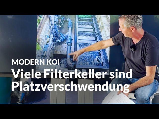 Einfach den Filterkeller zum Bürstenfilter umgebaut | Modern Koi Blog #6886