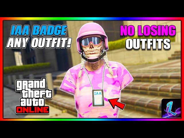 *SOLO* HOW TO GET THE IAA BADGE ON ANY OUTFIT GLITCH IN GTA 5 Online 1.66! (No Transfer or BEFF)