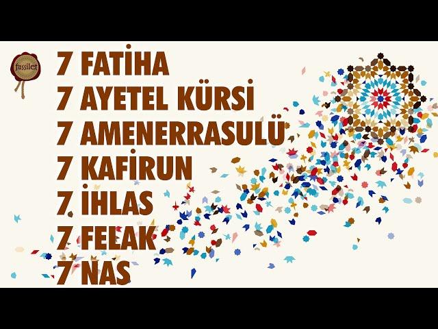 7 Fatihah 7 Ayatul Kursi 7 Amanarrasulu 7 Kafirun 7 Ikhlas 7 Falaq 7 Nas Qur'an Al Kareem Ruqyah